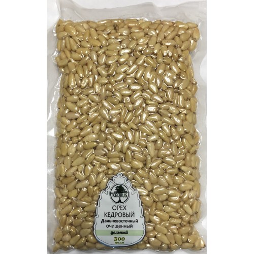 Кедровый орех Дальневосточный очищенный в вакуумная  упаковка  (300гр. 500гр. 1000гр.)