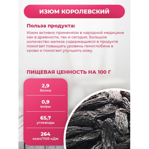 Изюм "Королевский" с хвостиком в ПЭТ банке Изюм "Королевский" с хвостиком в ПЭТ банке