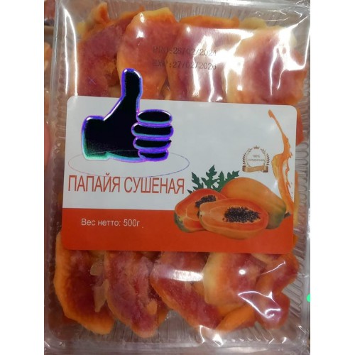 Папайя сушеная натуральная в банке (300/500/1000гр.) Папайя сушеная натуральная в банке (300/500/1000гр.)